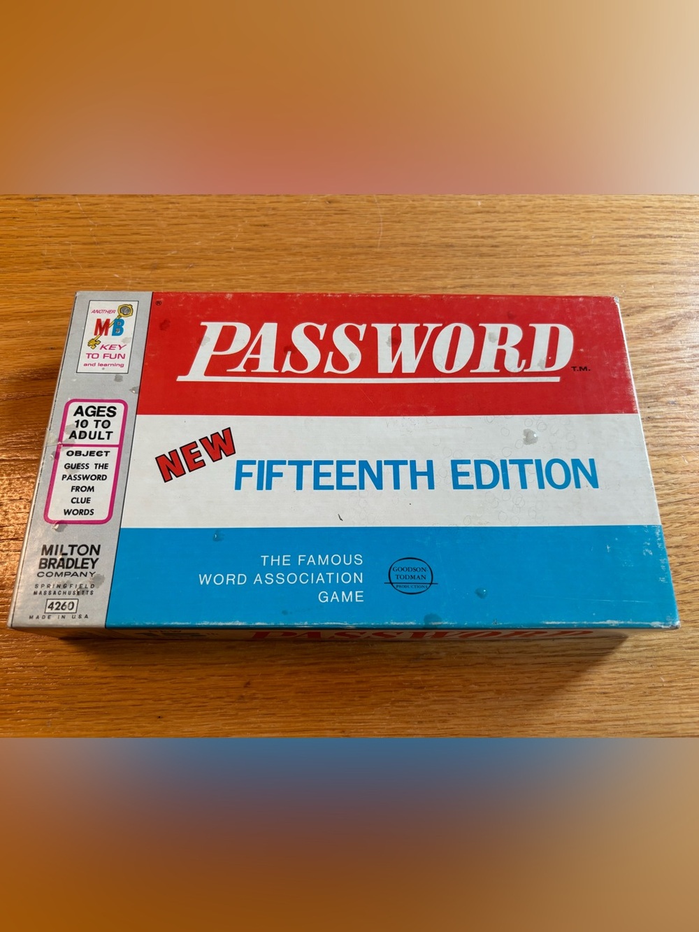 VTG MB Password 15th Edition Board Game